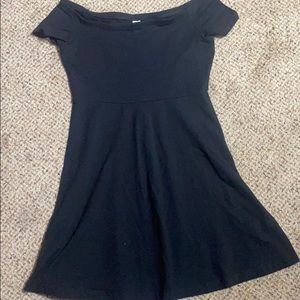 Off shoulder skater dress